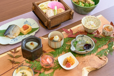 ゆわの山梨県産食材使った朝食